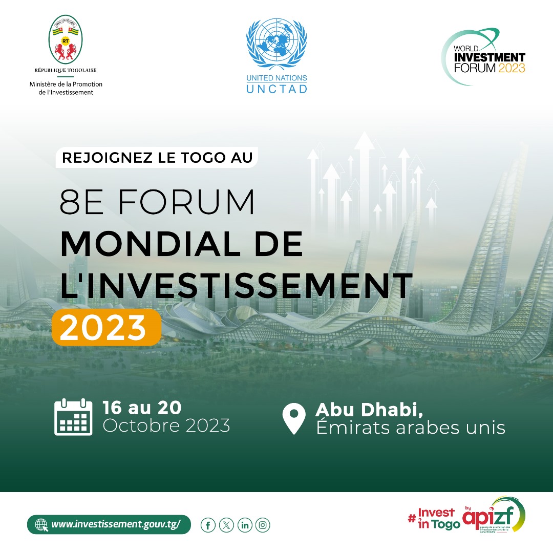 Le Ministère de la promotion de l'investissement participe au 8ème Forum Mondial de l'Investissement